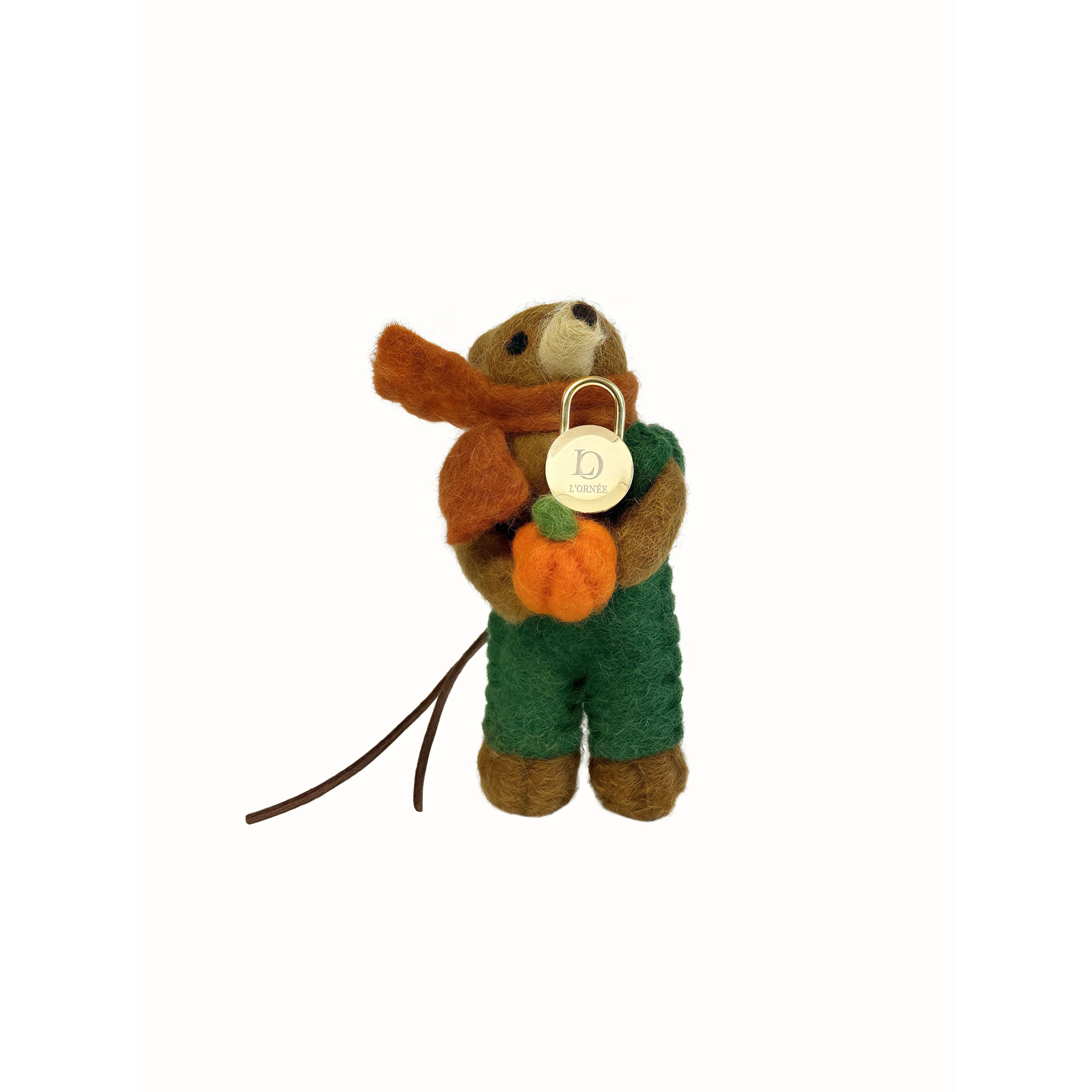 PUMPKIN BEAR CHARM keychains