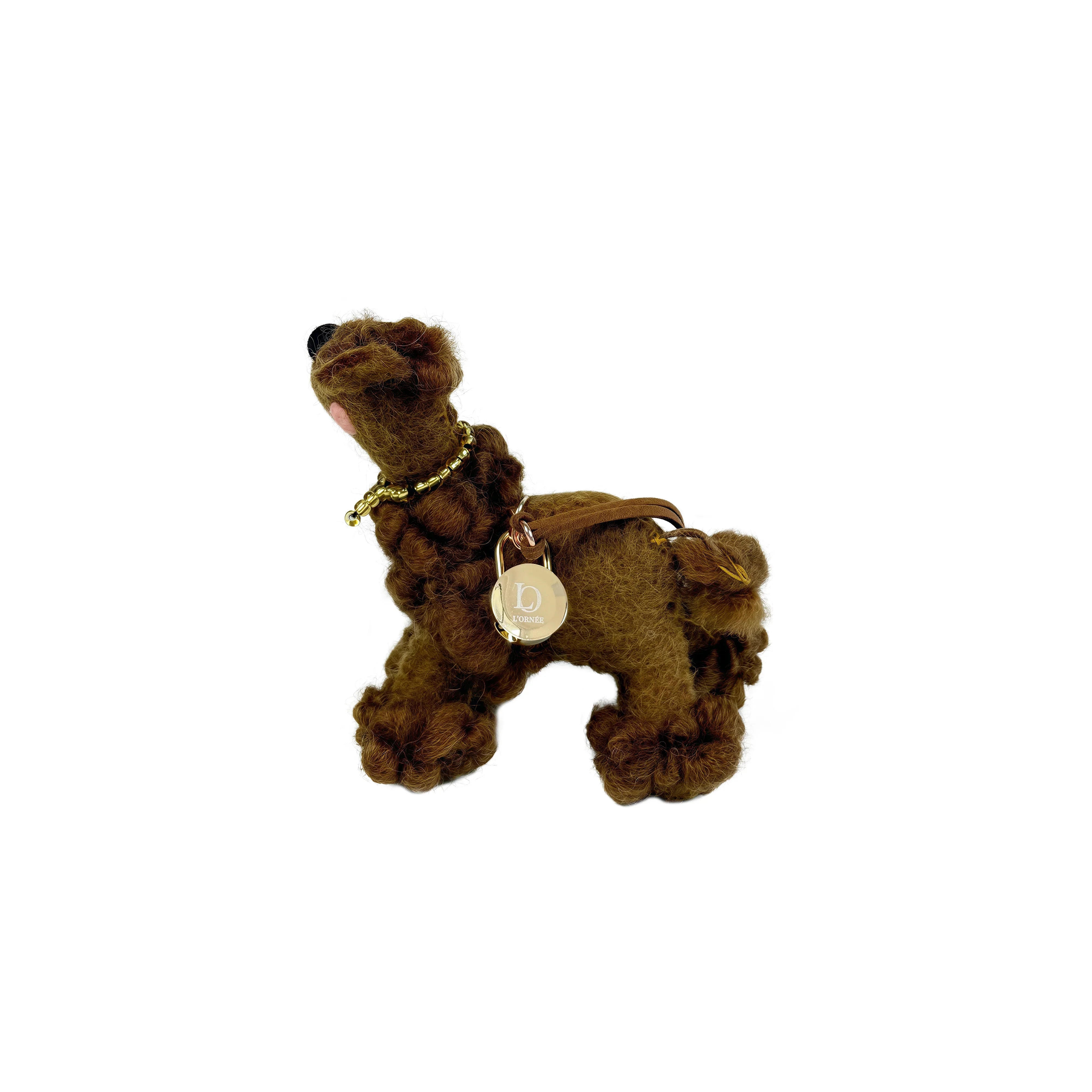 BROWN POODLE keychains