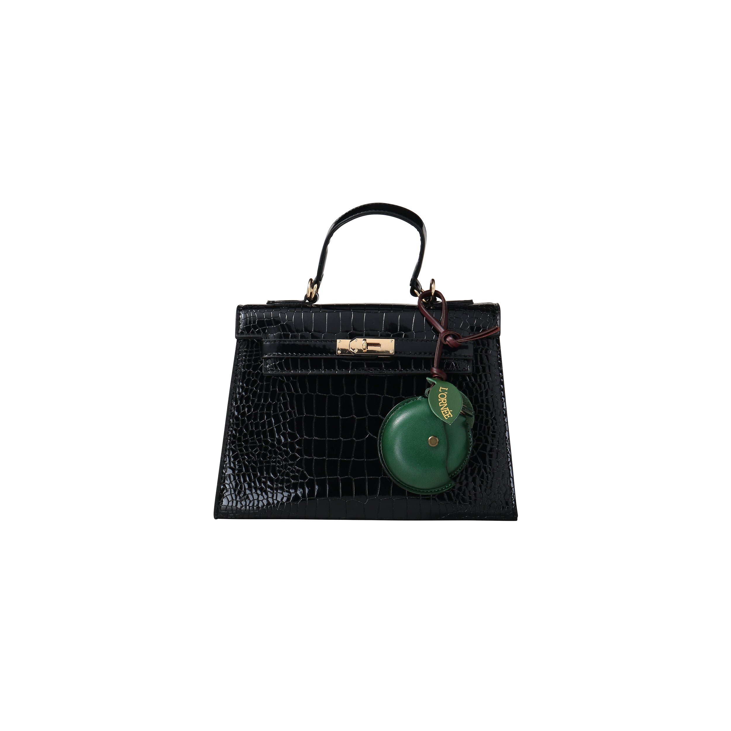 GREEN ORANGE AIRPODS CASE CHARM with bag