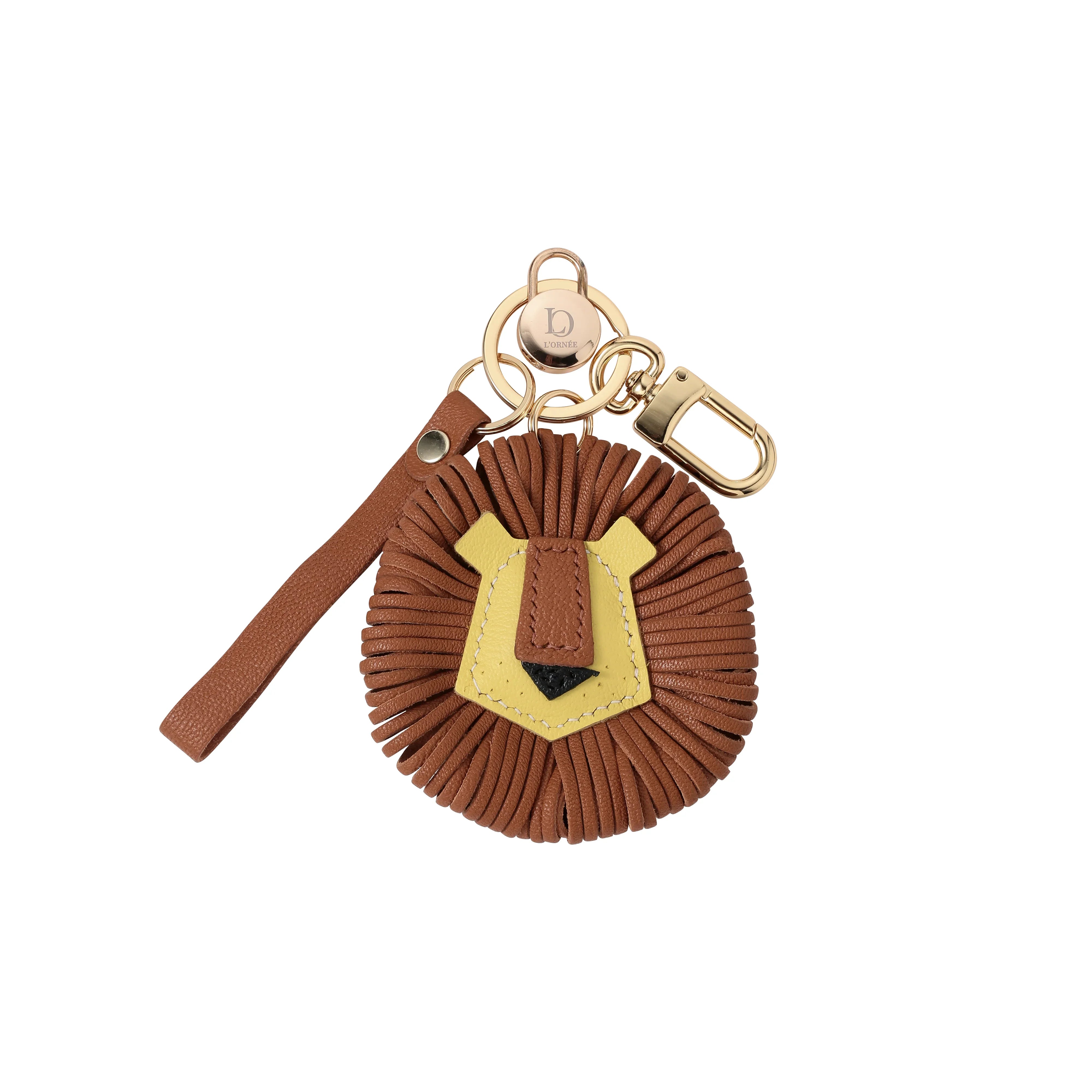 lion head bag charm