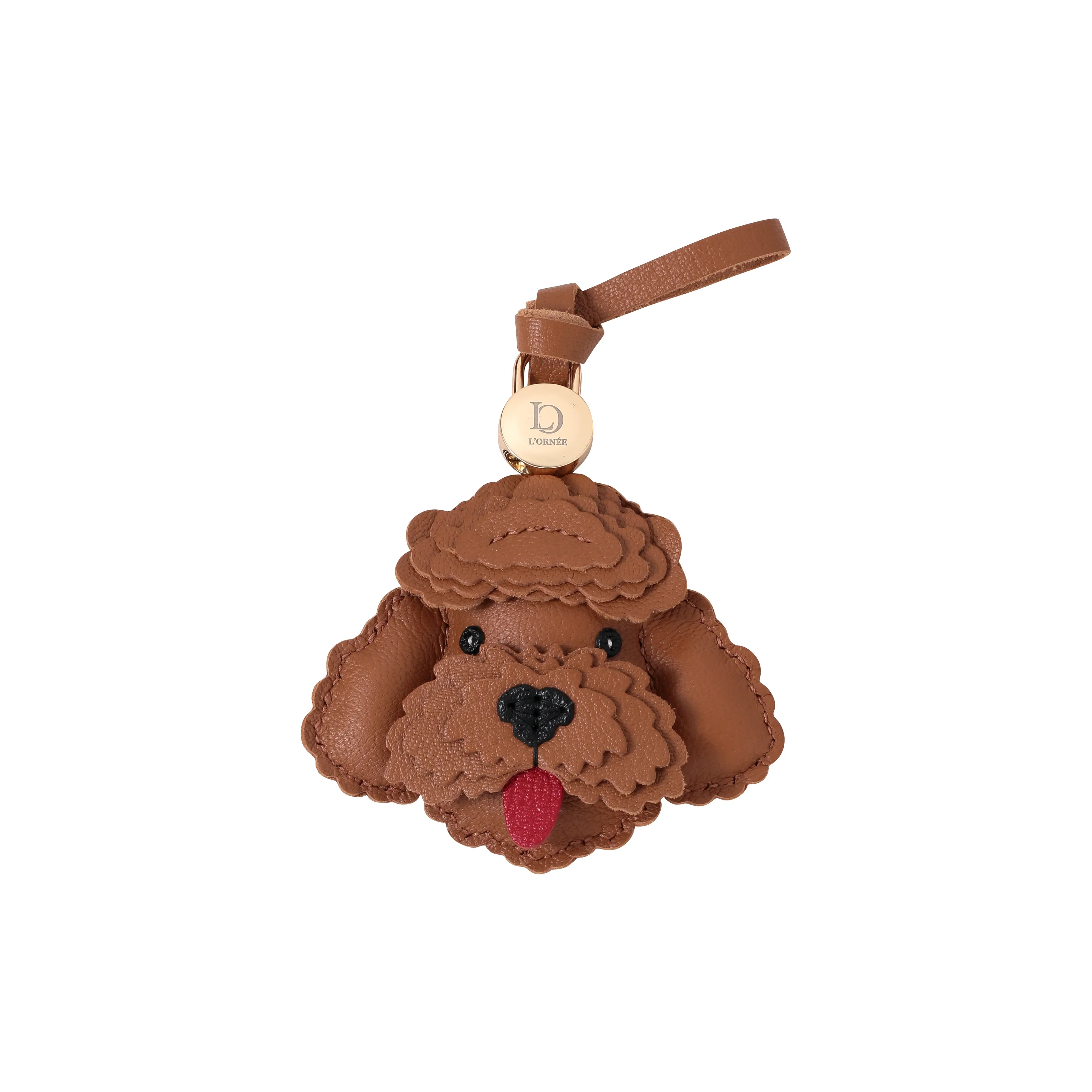 BROWN POODLE keychains