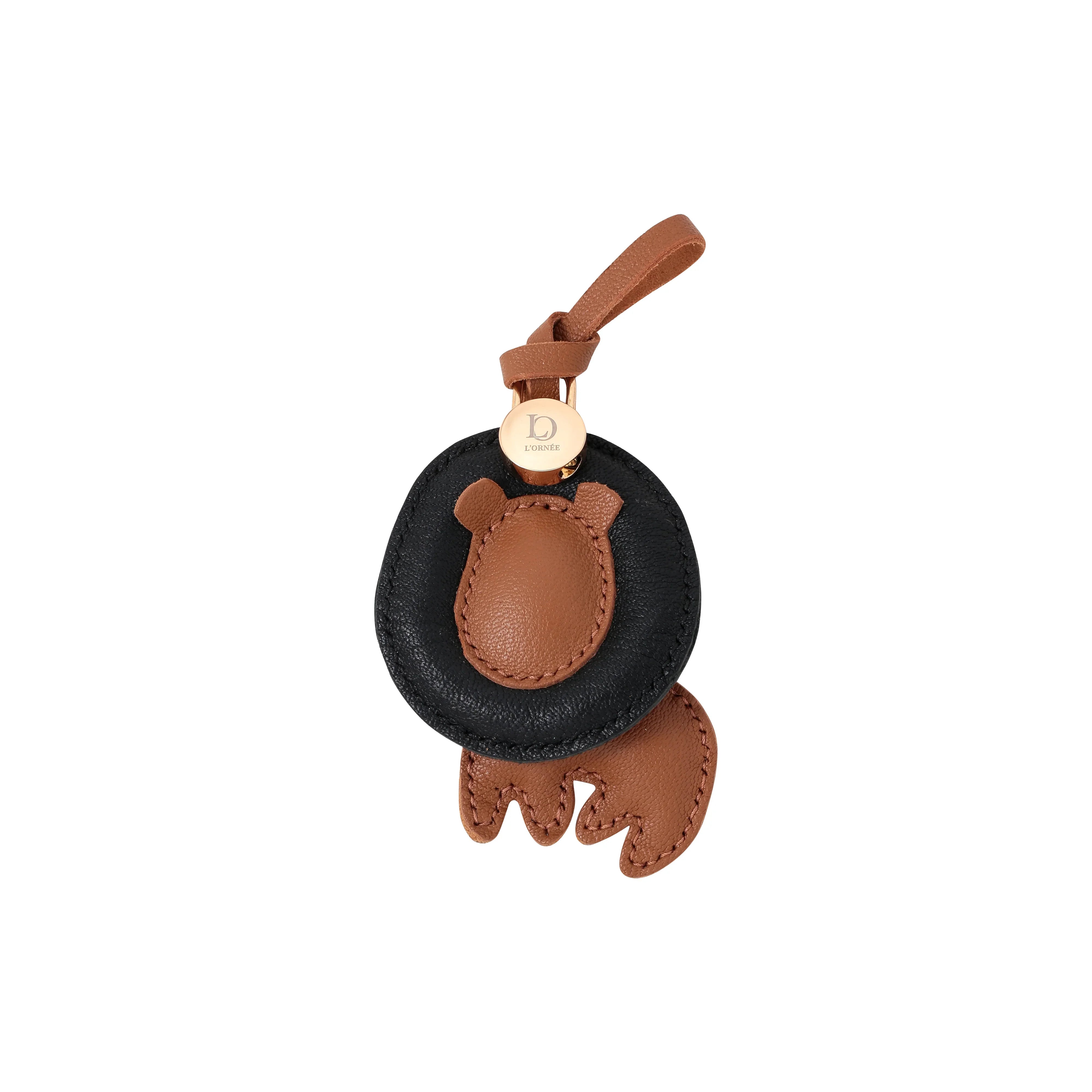 lion leather charm