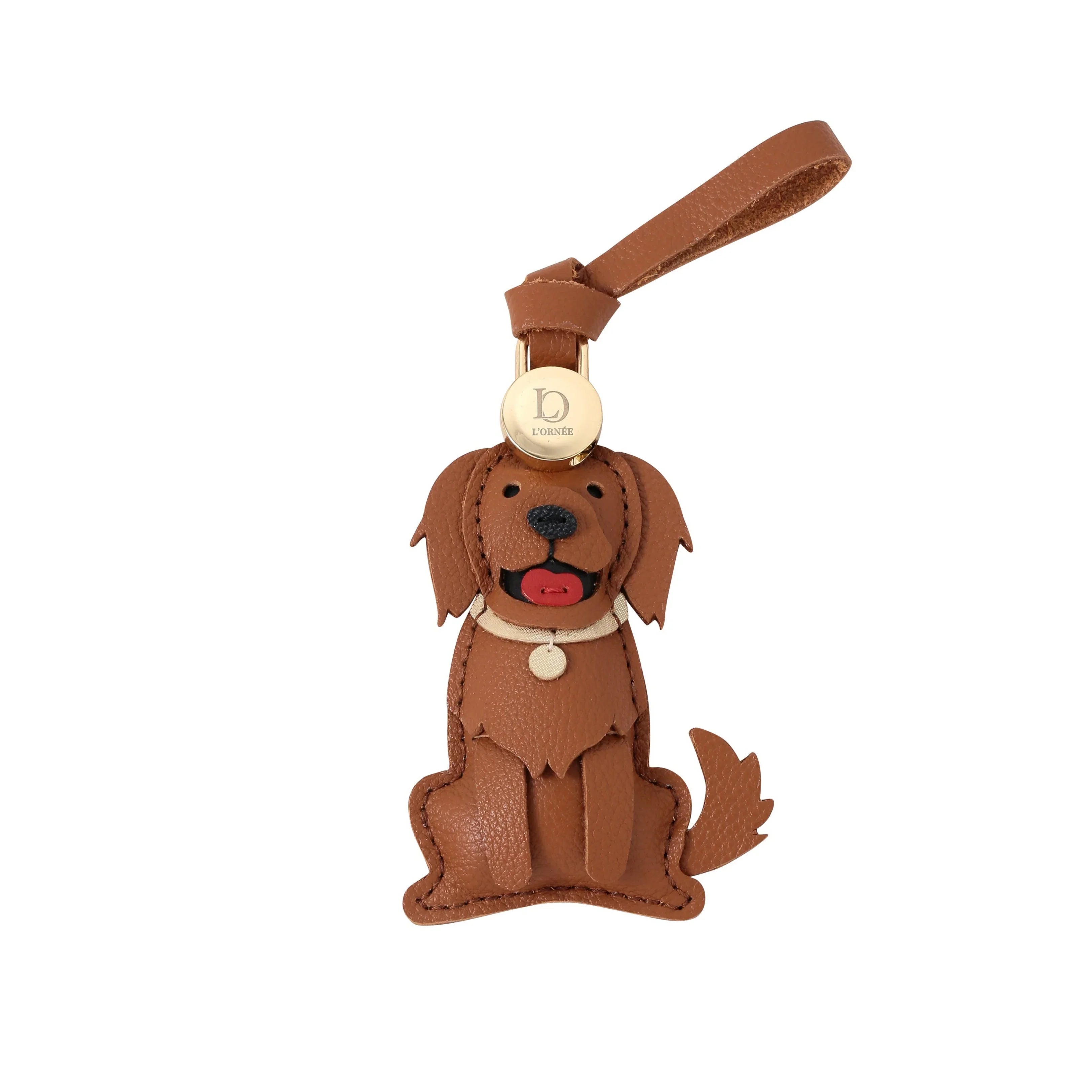 brown RETRIEVER bag charm