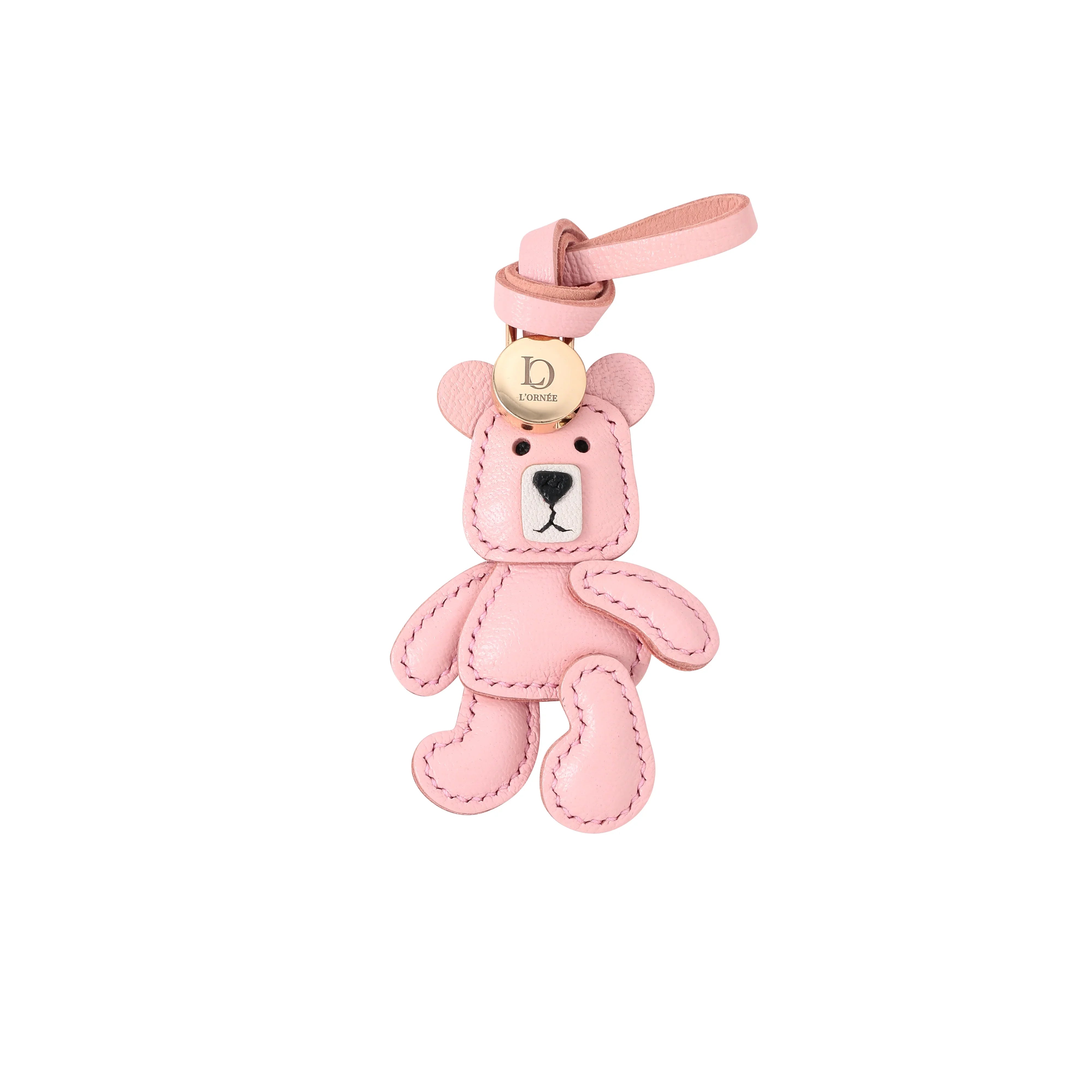 PINK TEDDY bag charm