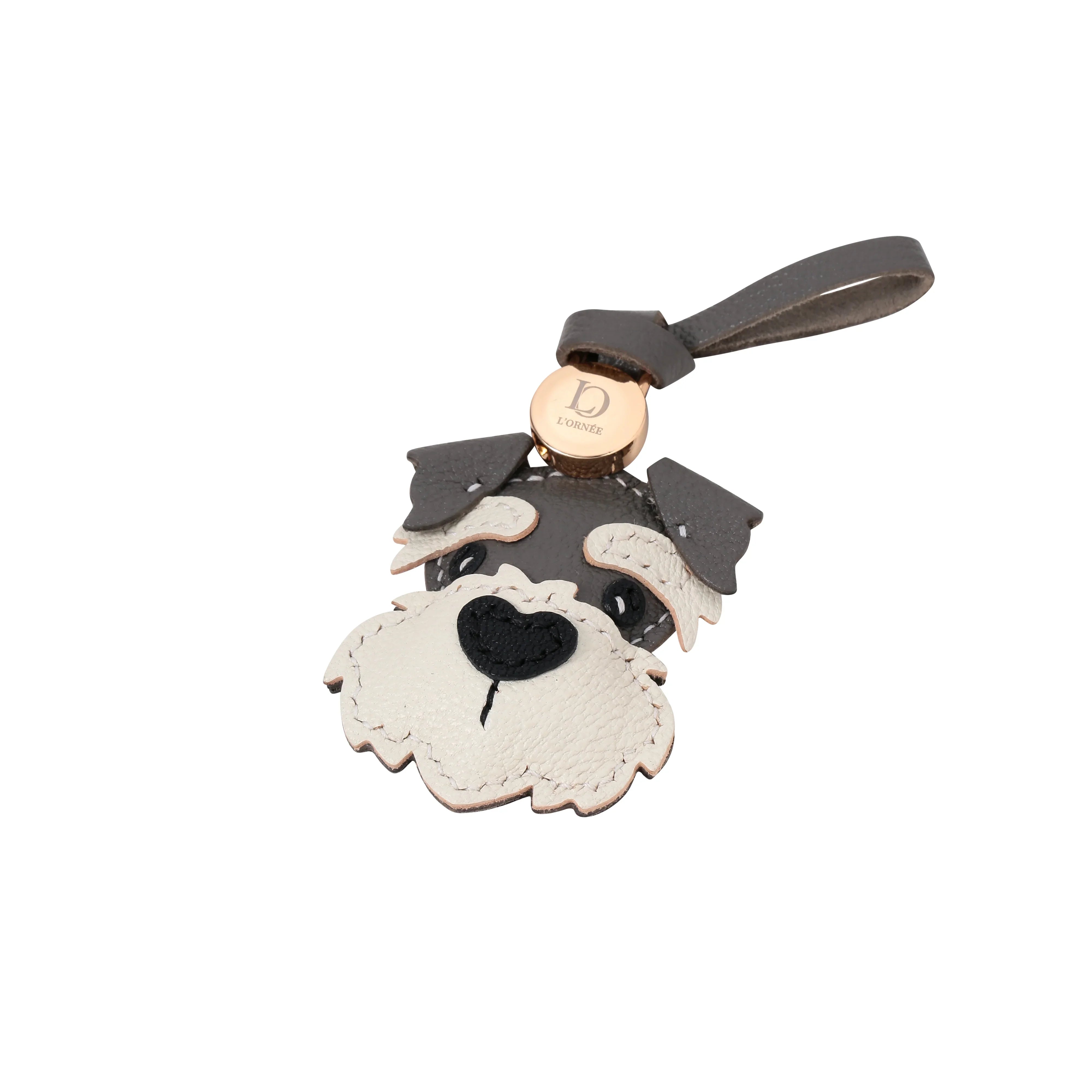 SCHNAUZER leather bag charms