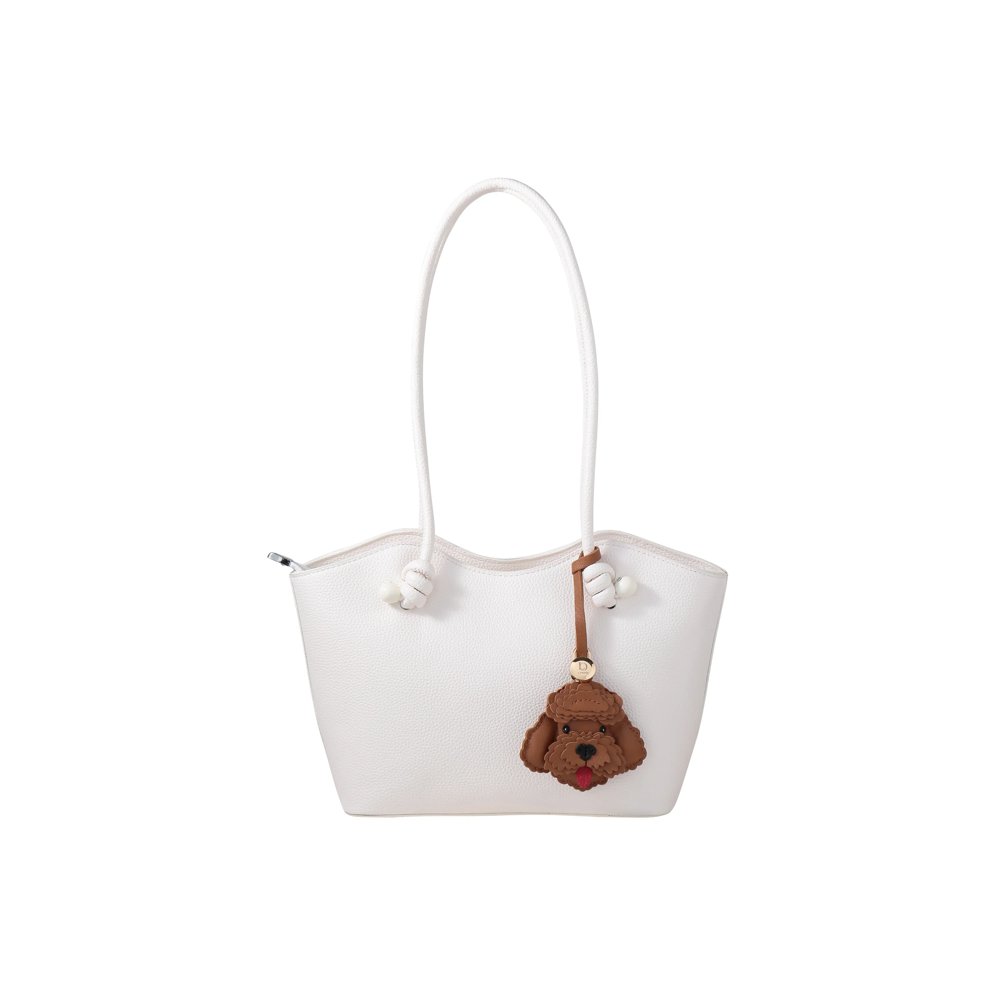BROWN POODLE with bag