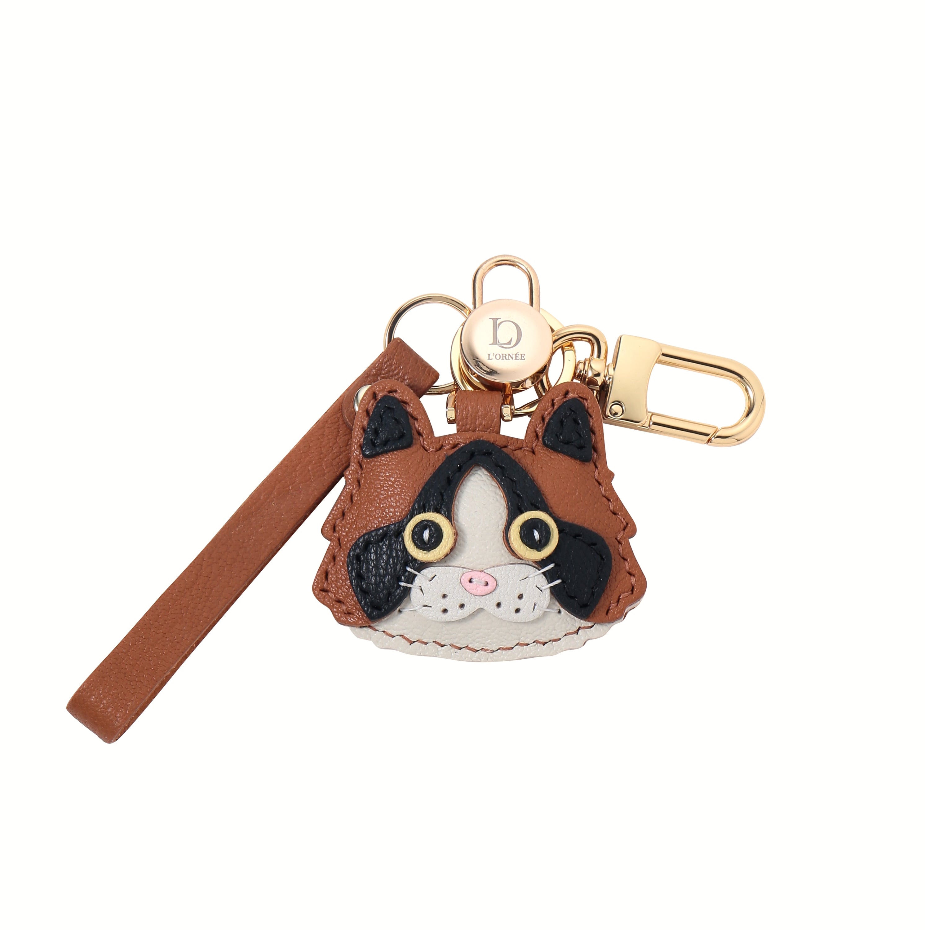 calico cat keyring