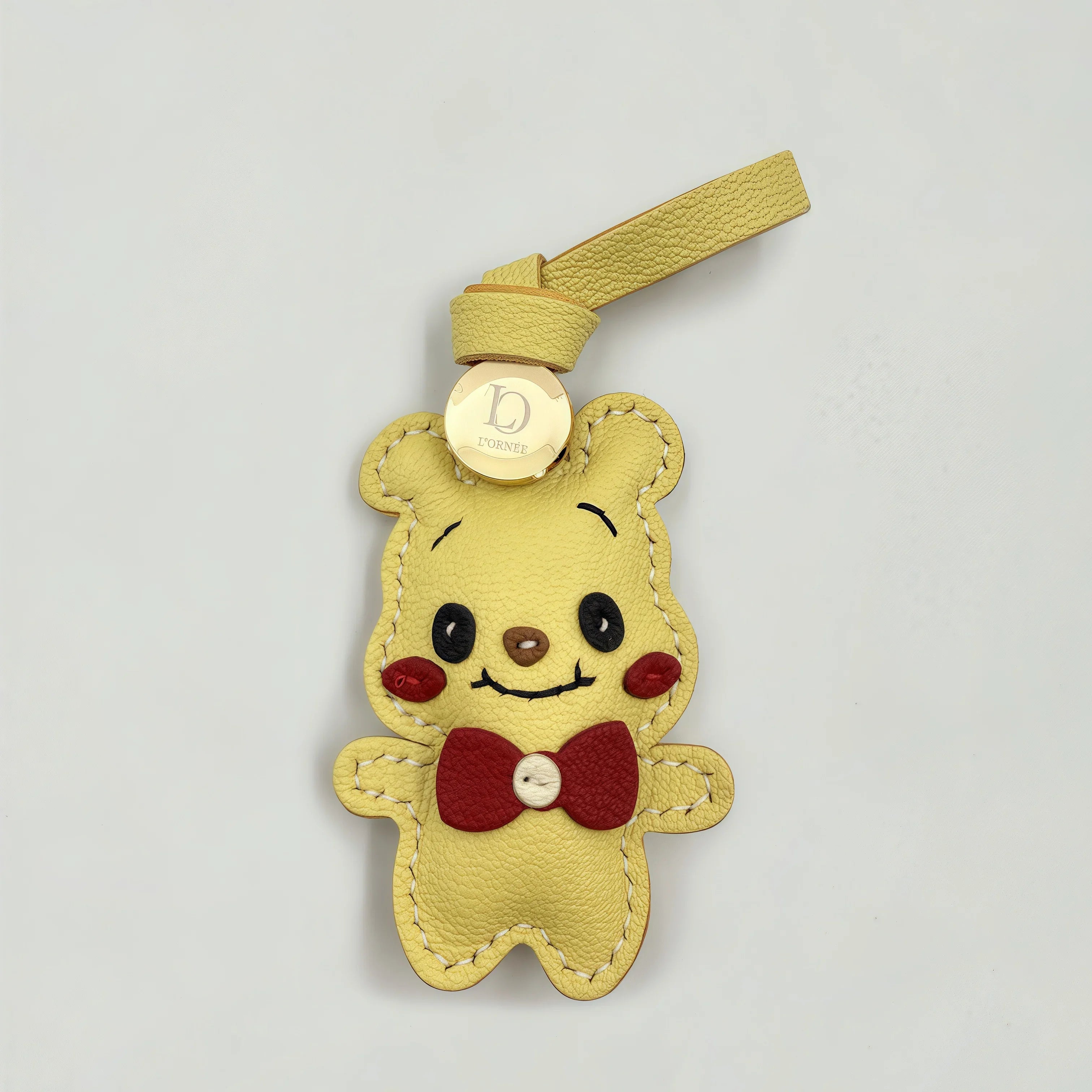 HONEY BEAR leather charm