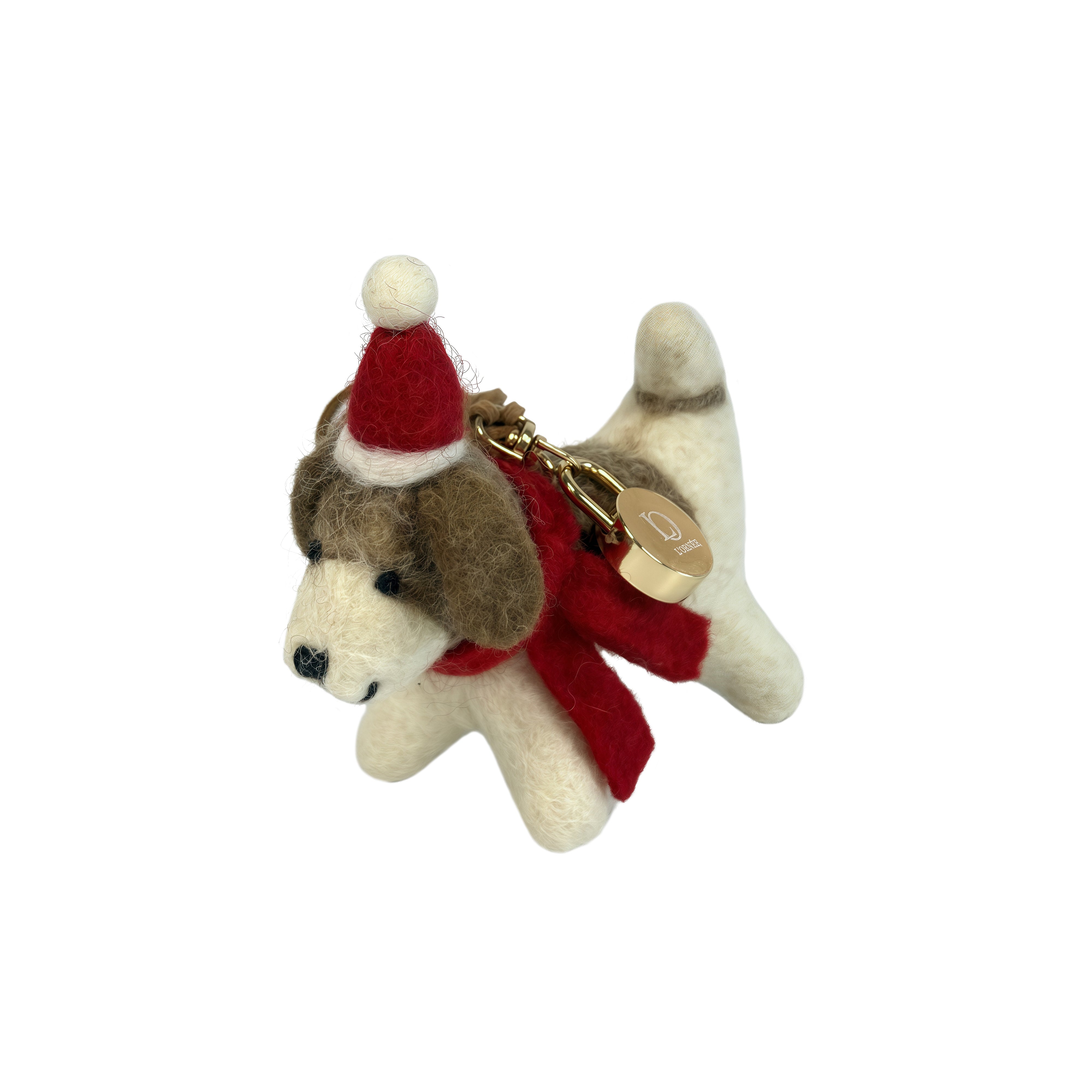 puppy felt keychains