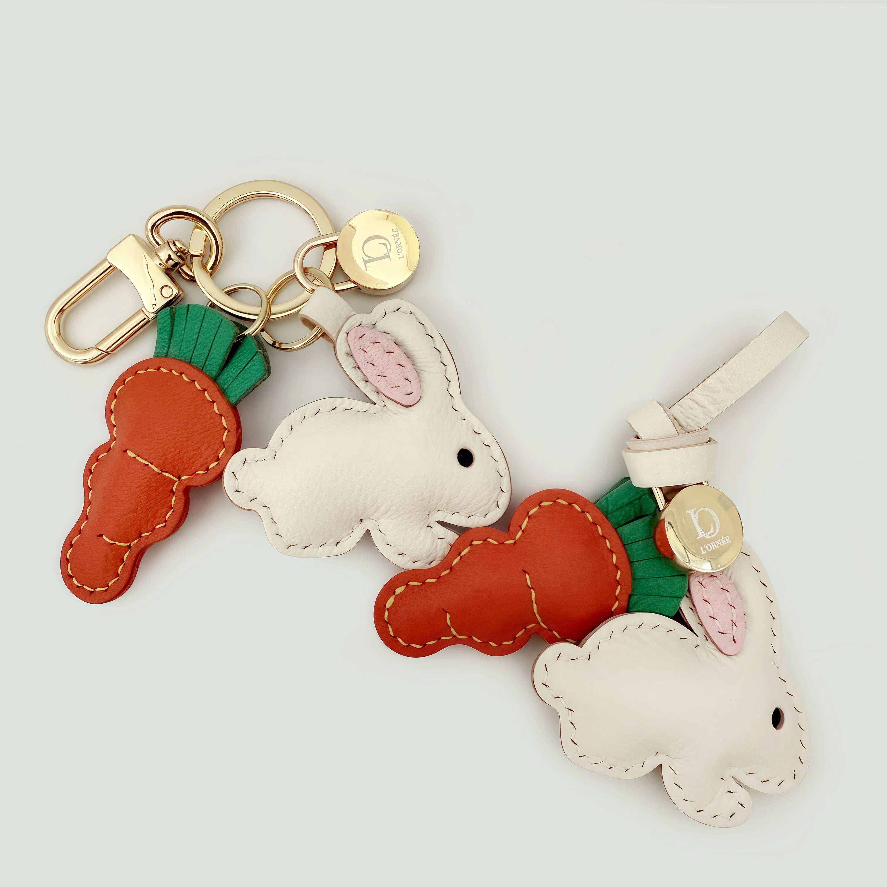 BUNNY & CARROT CHARM key chains