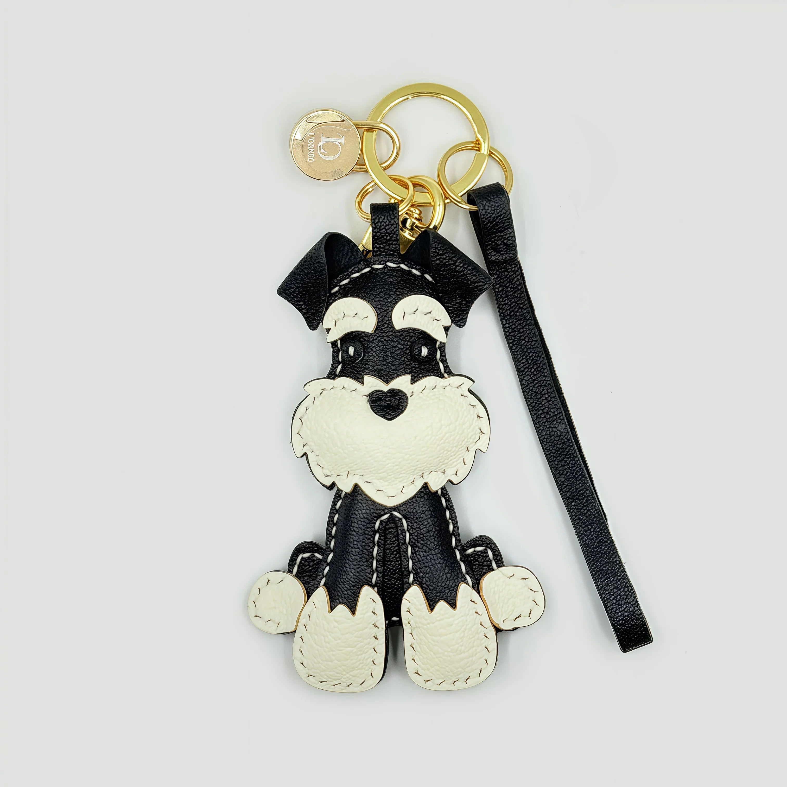 SITTING BLACK SCHNAUZER CHARM key chains