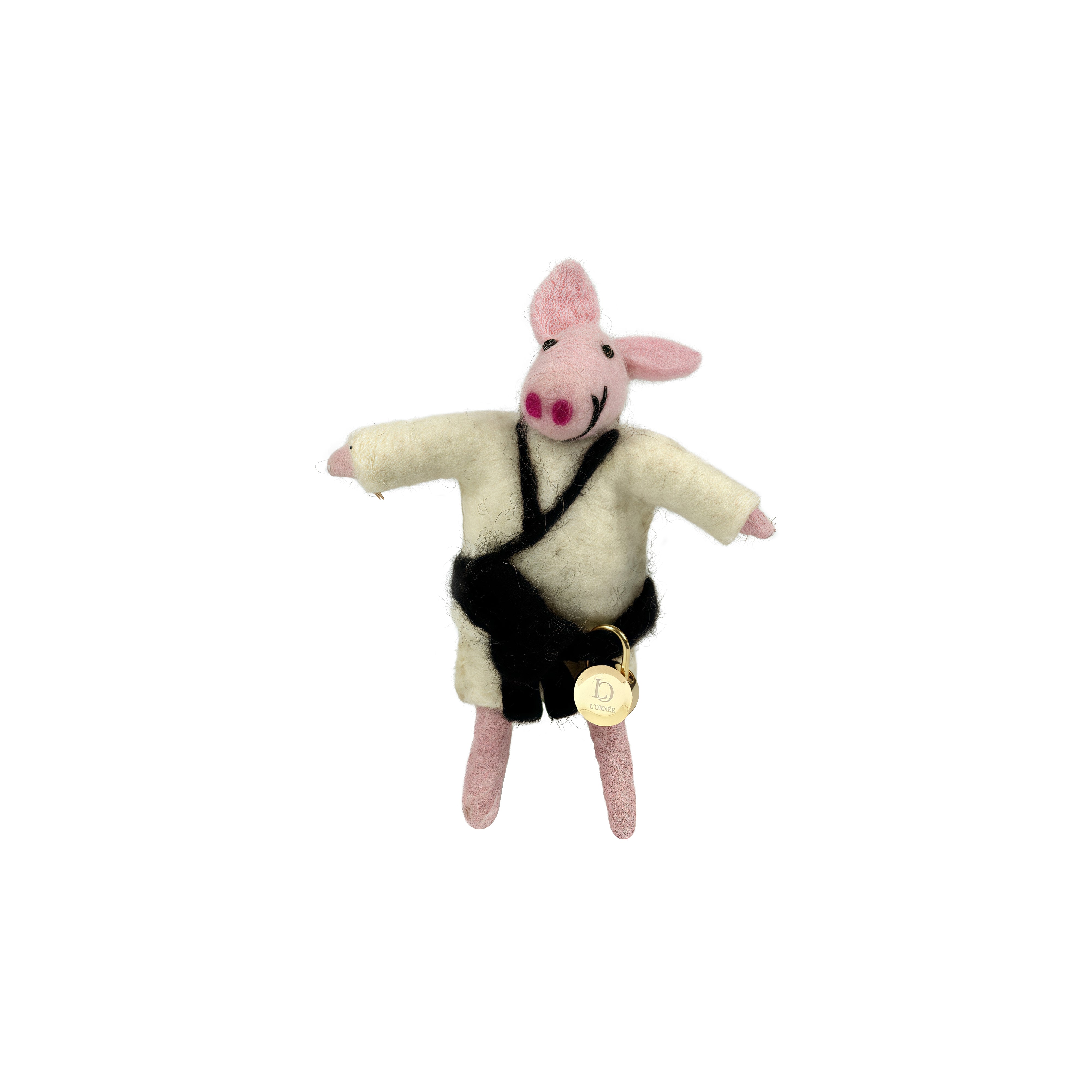 CHAMPION PIG felt charm