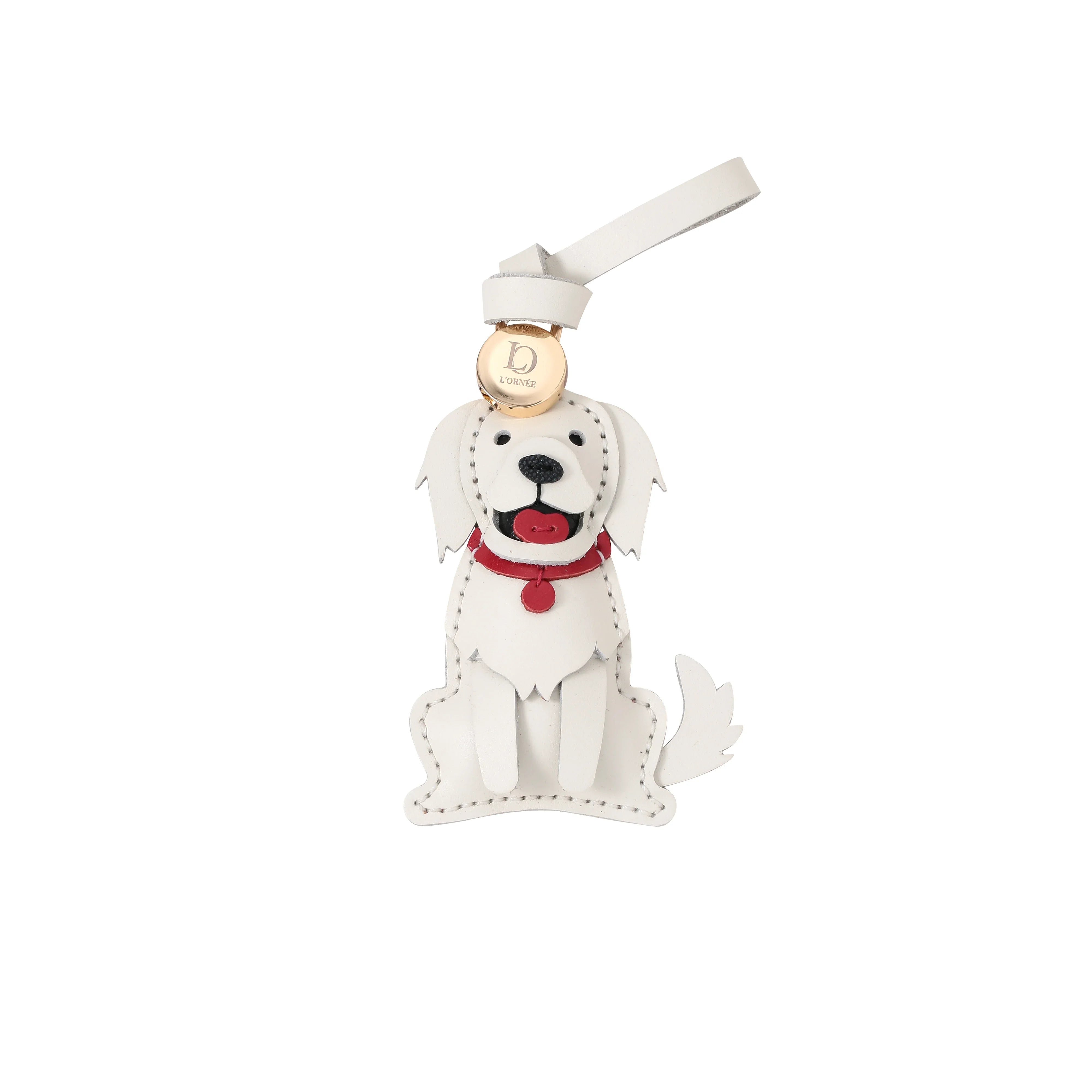 WHITE RETRIEVER bag charm