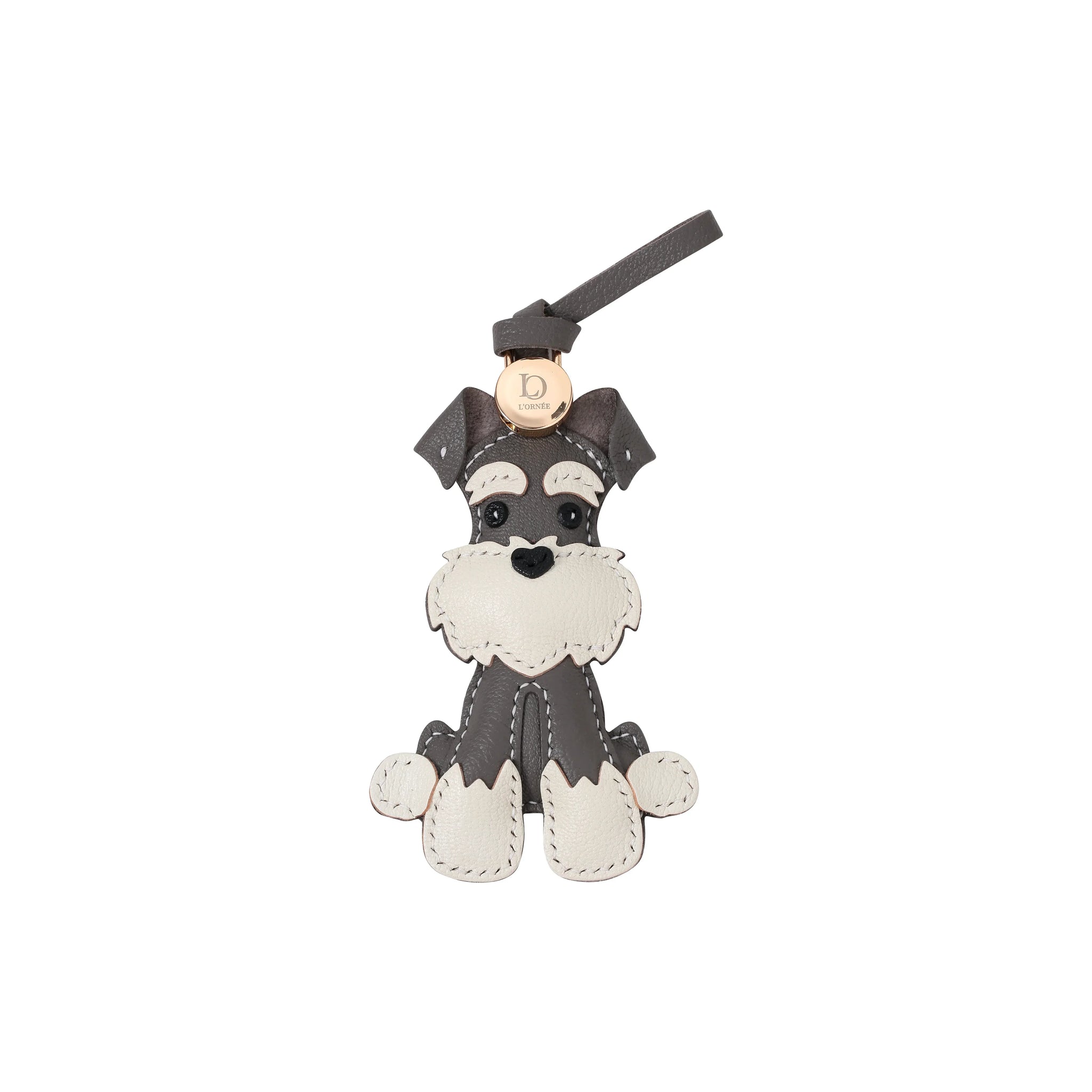 SITTING GREY SCHNAUZER CHARM