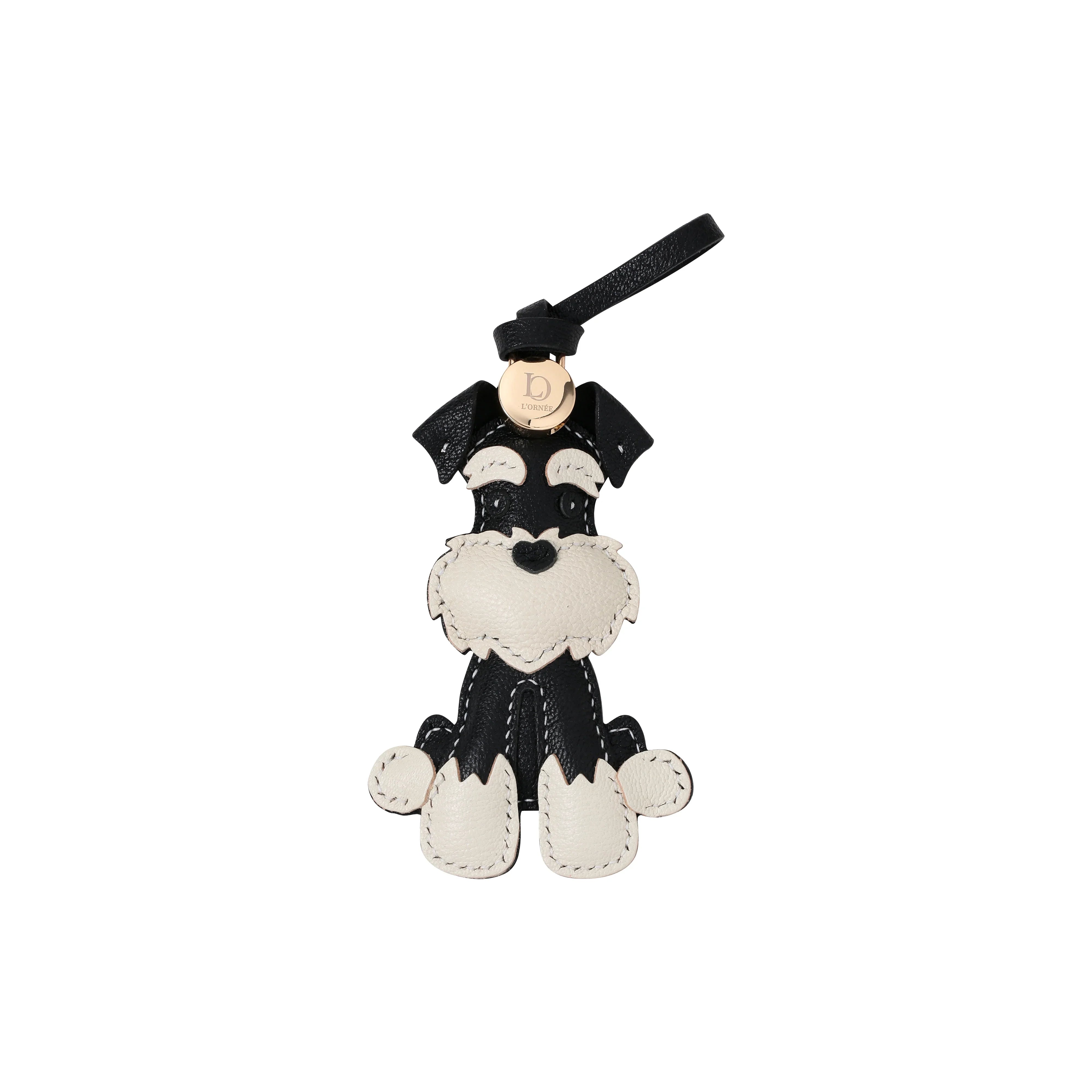 SITTING BLACK SCHNAUZER keyrings