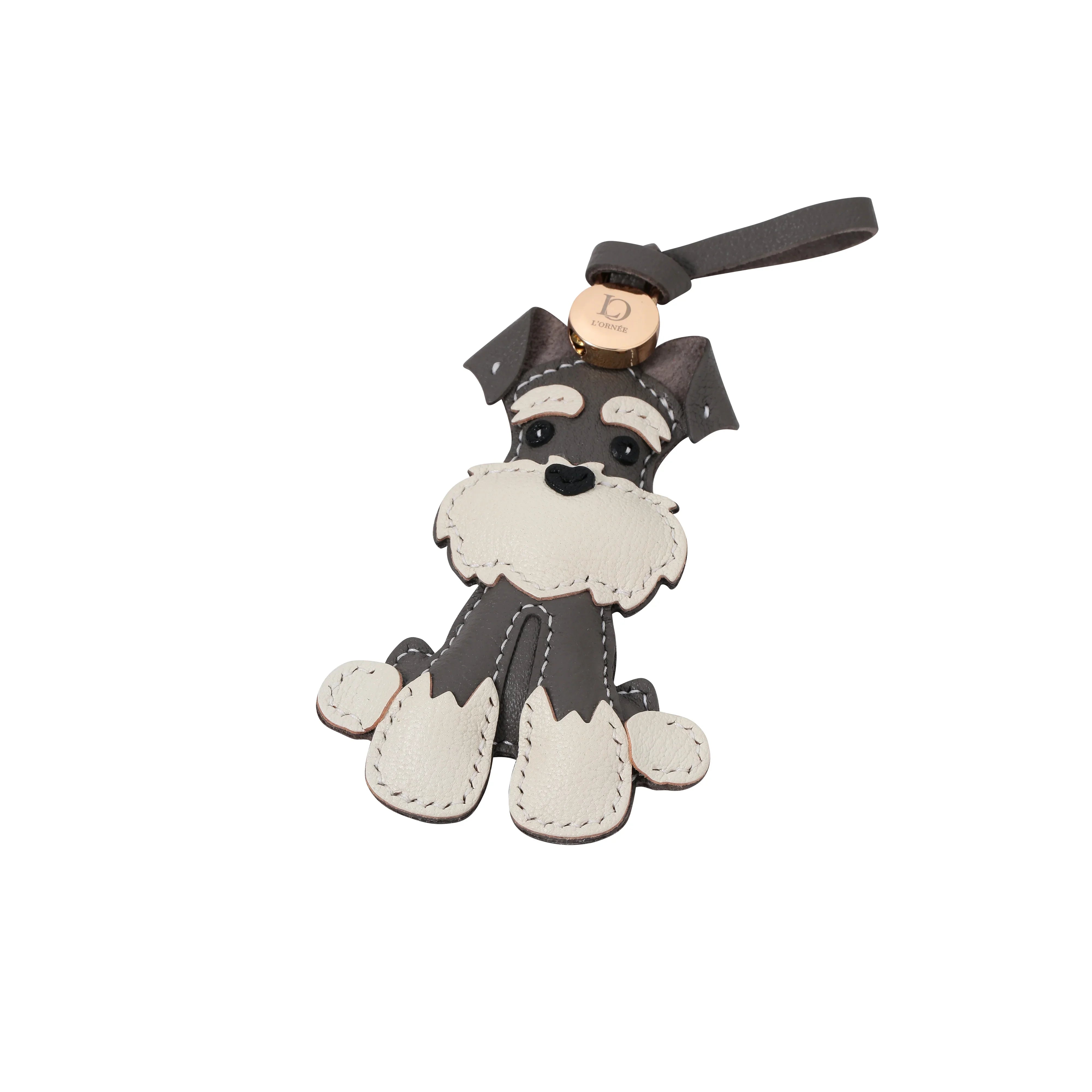 GREY SCHNAUZER keychains