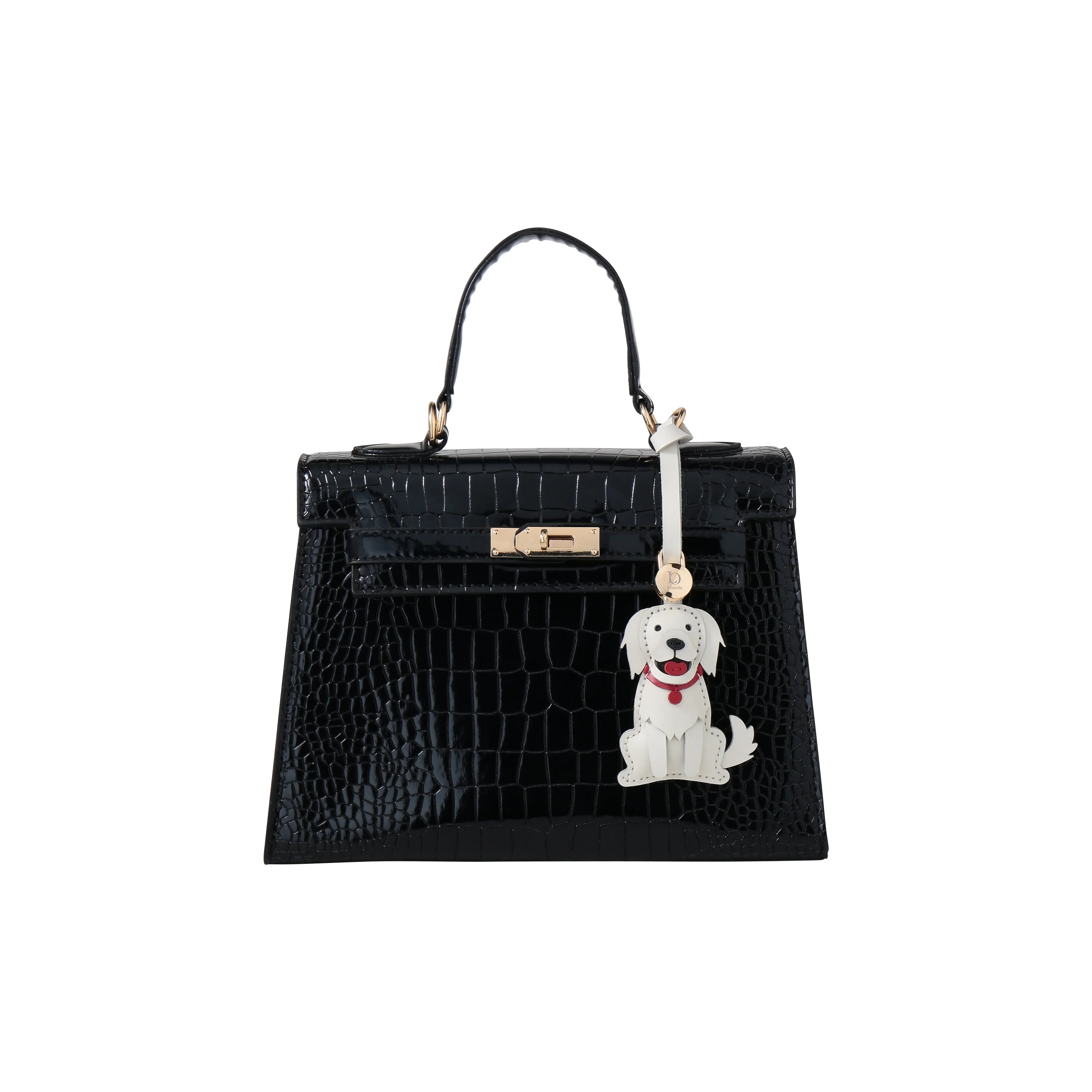 WHITE RETRIEVER with bag