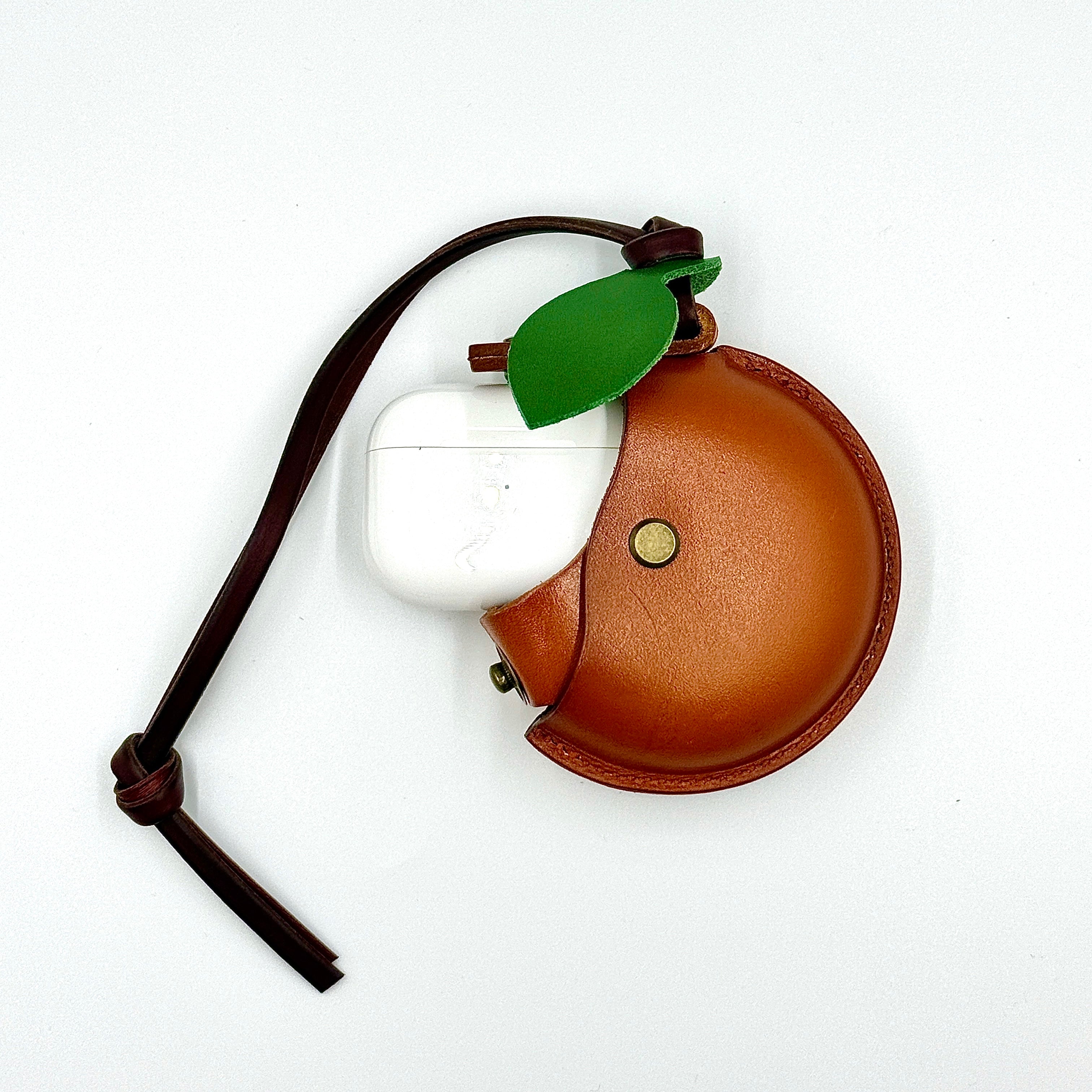persimmon airpod charm with airpod