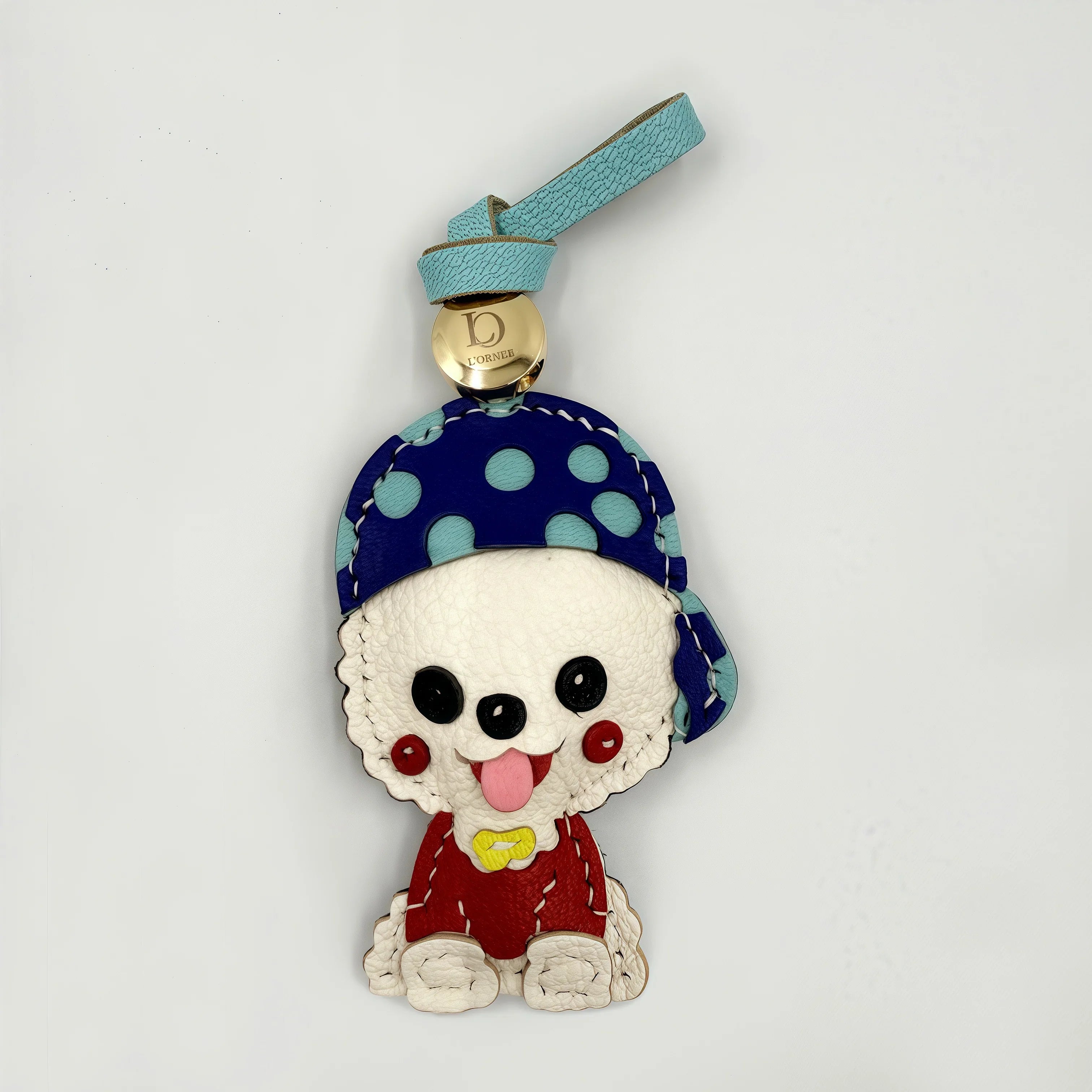 BIGBUBBLE BICHON CHARM leather