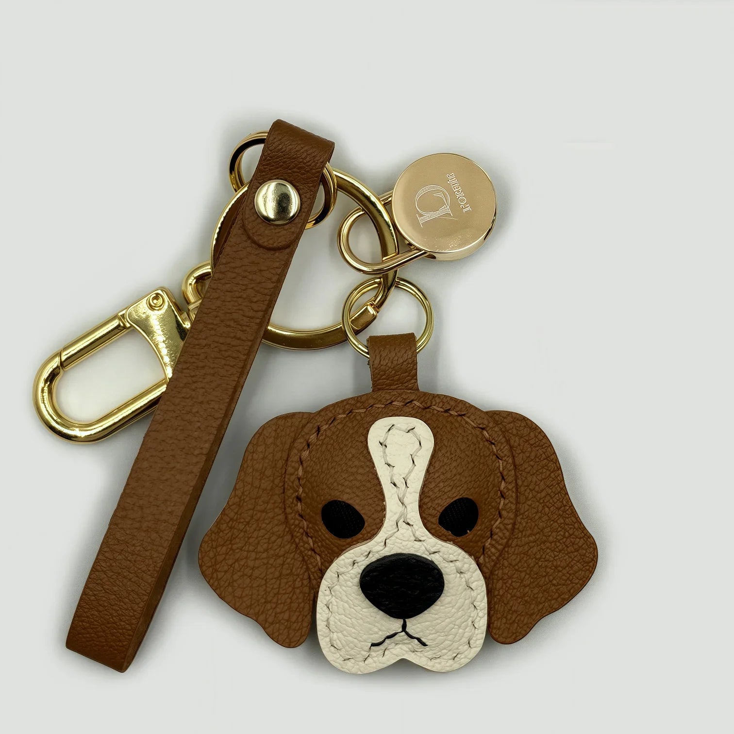 BROWN BEAGLE CHARM