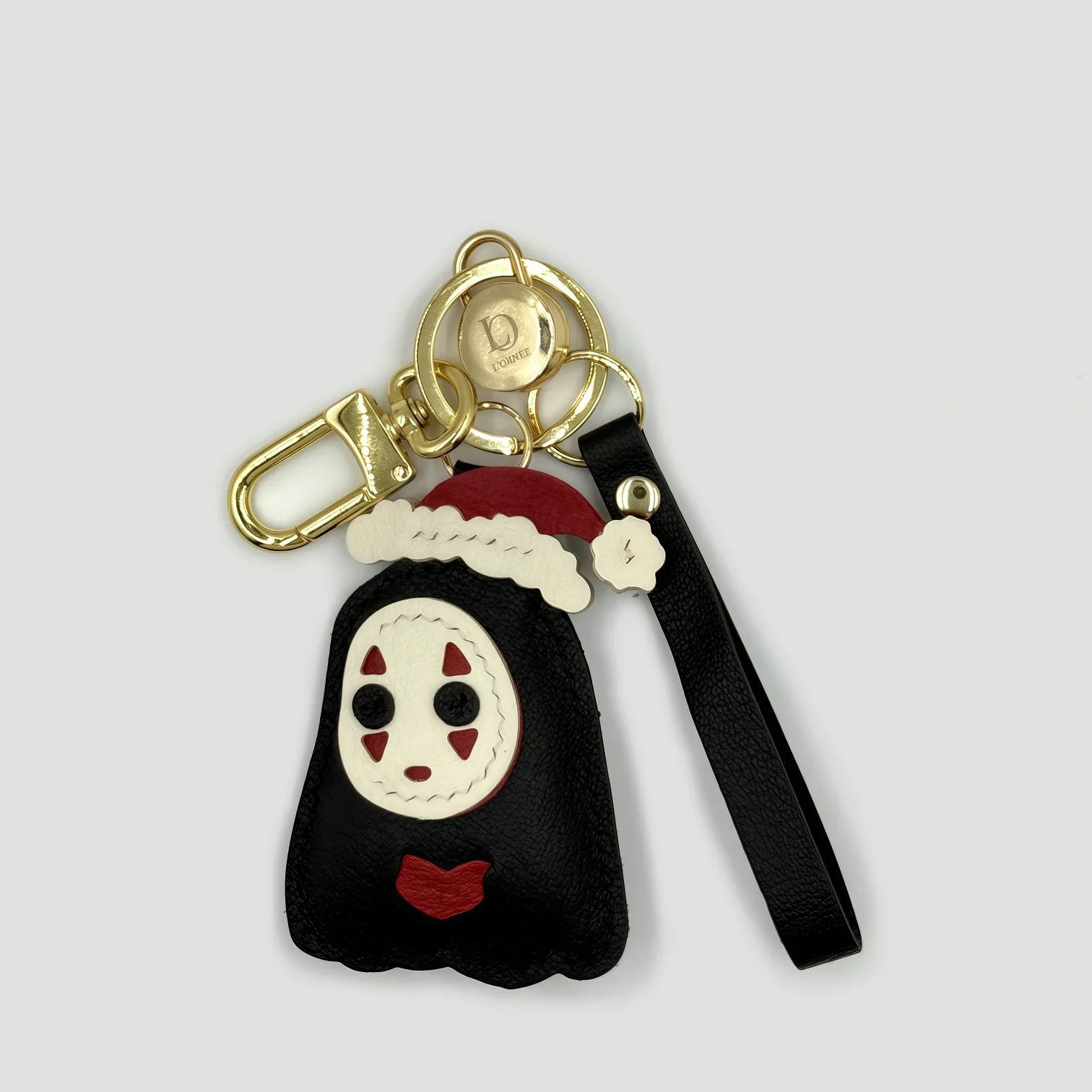 GHOST SANTA HEART CHARM bag charms