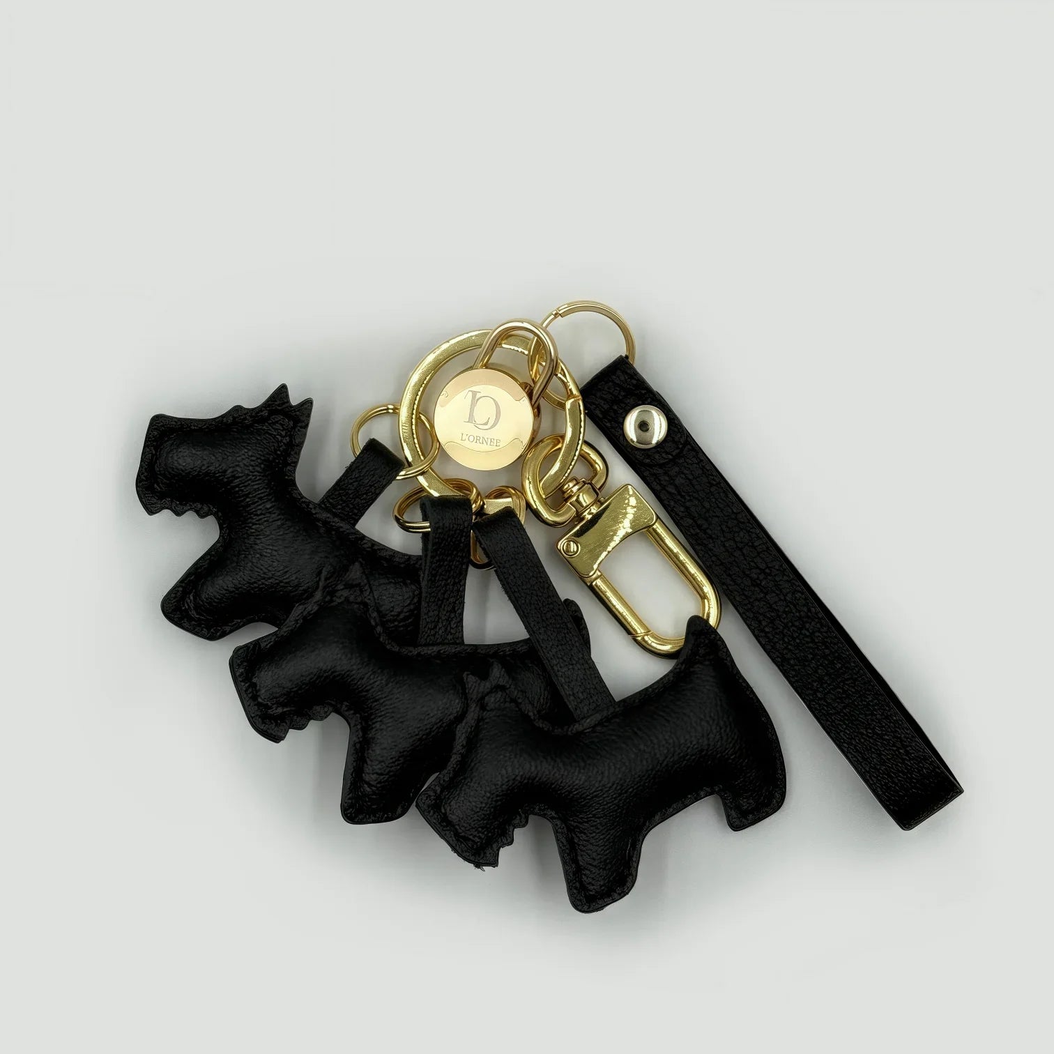 TRIPLE BLACK SCOTTIE keychains