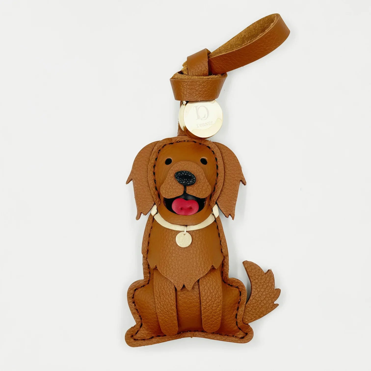 BROWN RETRIEVER CHARM keyrings