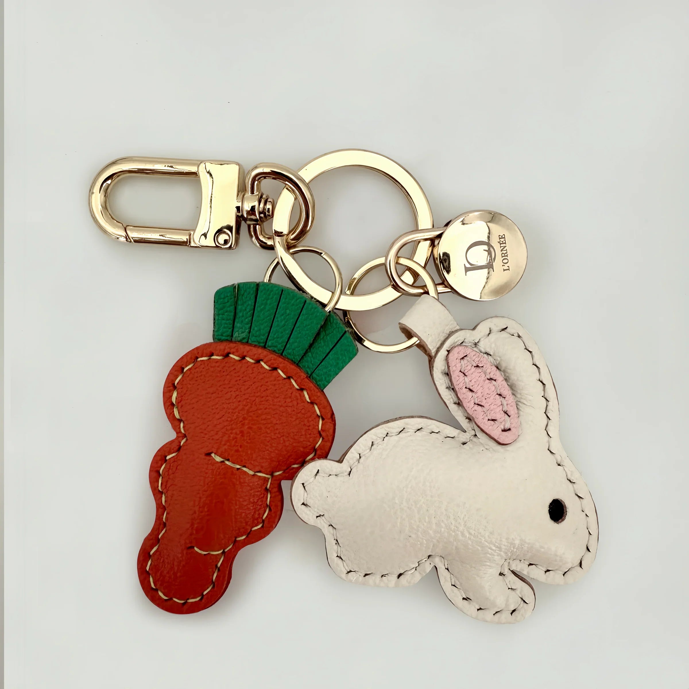 BUNNY & CARROT CHARM keyrings